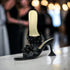 Black Barbed Heels - cunei